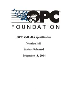 Especificación OPC XML-DA Versión 1.01