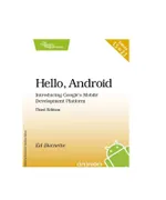 Hallo, Android: Einführung in Googles Mobile-Entwicklungsplattform, 3. Auflage
