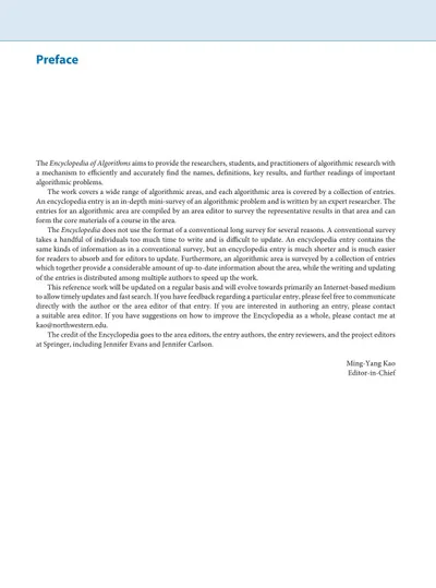 Encyclopedia of Algorithms