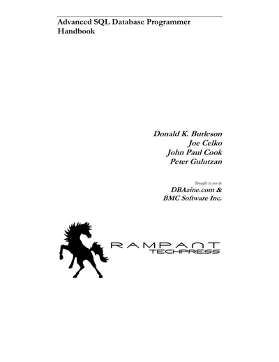 Advanced SQL Database Programmer Handbook