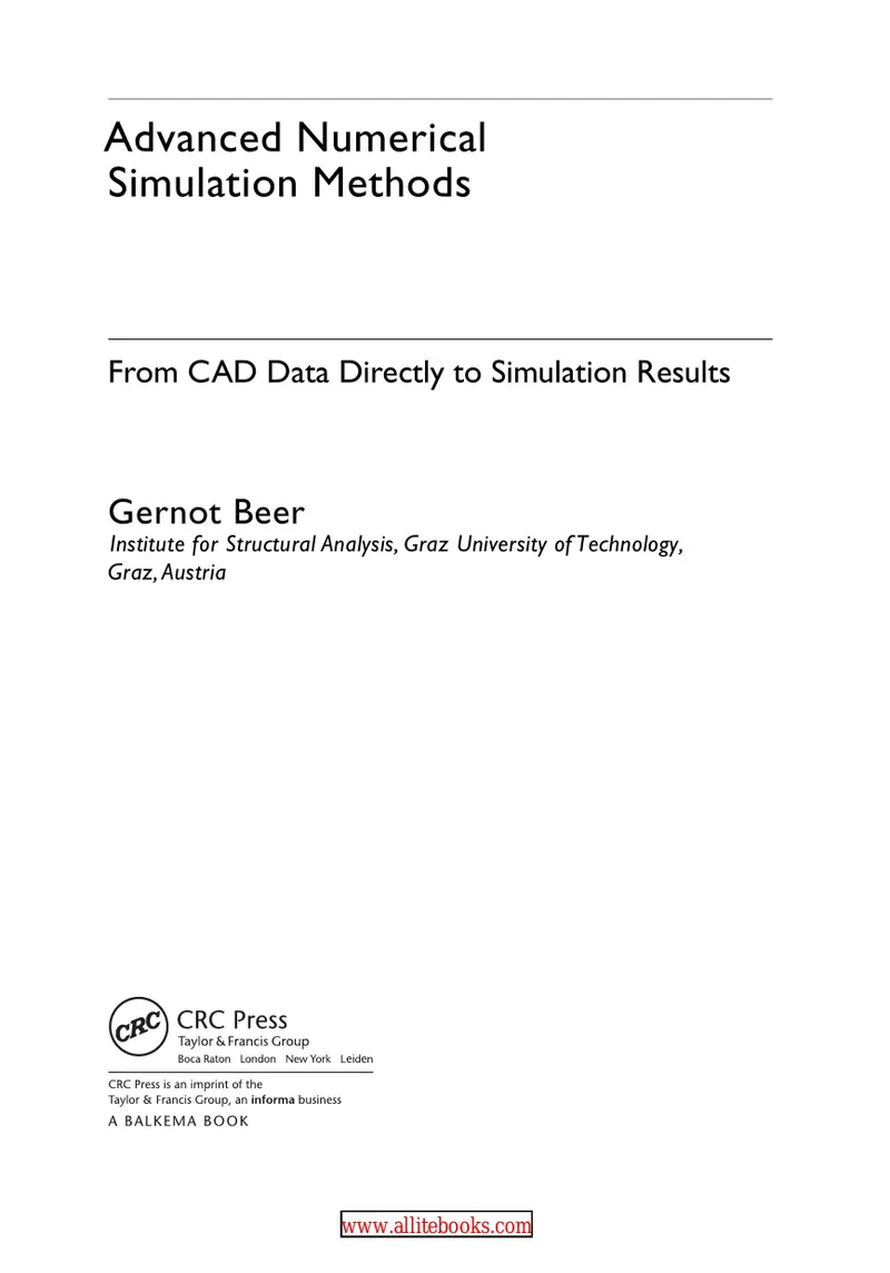 Métodos avanzados de simulación numérica: desde datos CAD directamente a resultados de simulación
