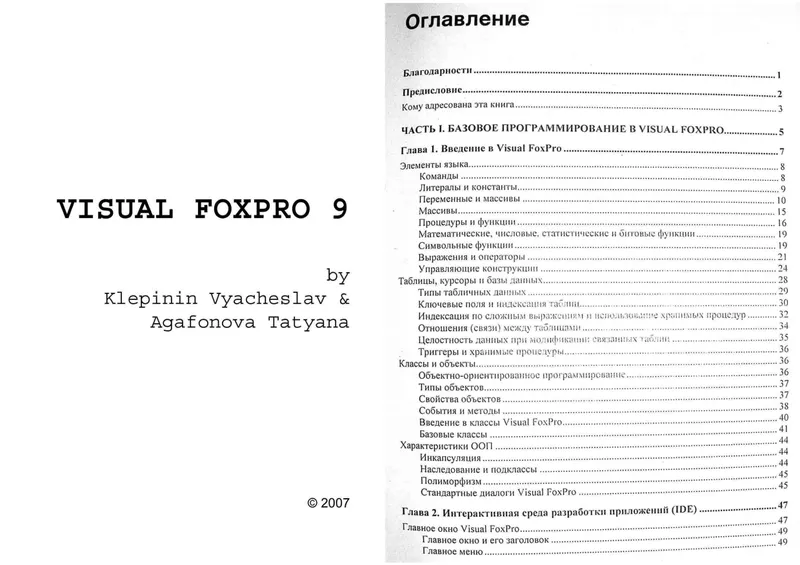Visual Foxpro 9 - Klepinin, Agafonova (Teil 1)