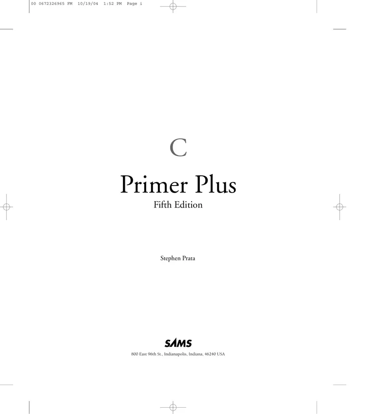 C Primer Plus, fünfte Ausgabe