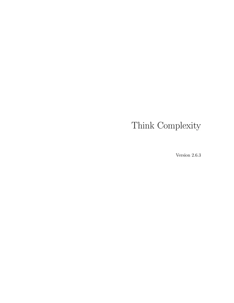 Pense em complexidade