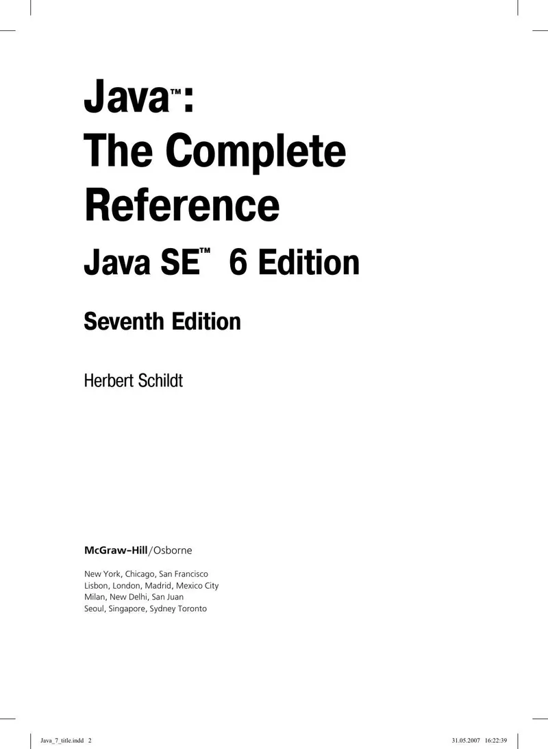 Vollständiges Java-Referenzhandbuch, 7. Auflage